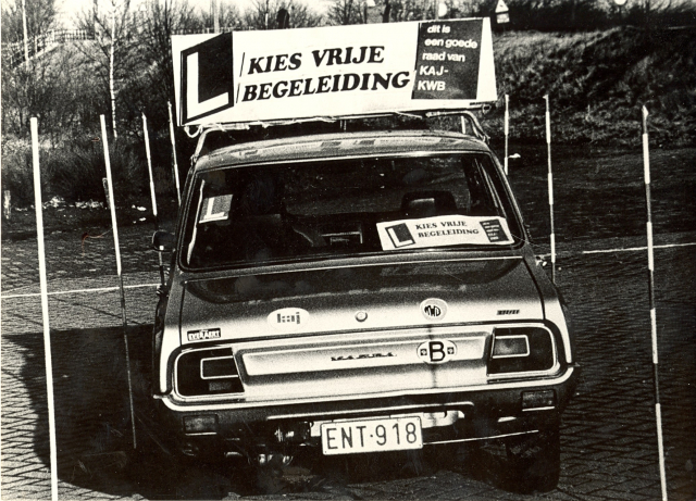 Oefenparcours voor rijbewijs
