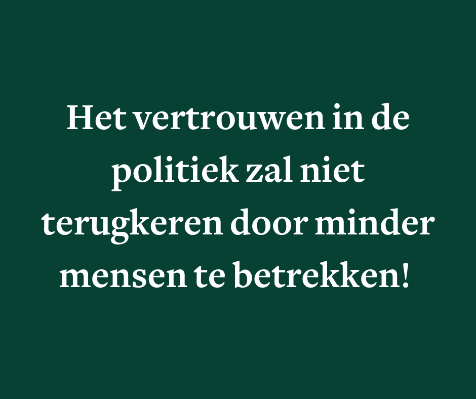 Open brief: De afschaffing van de opkomstplicht zal niet leiden tot een sterkere democratie