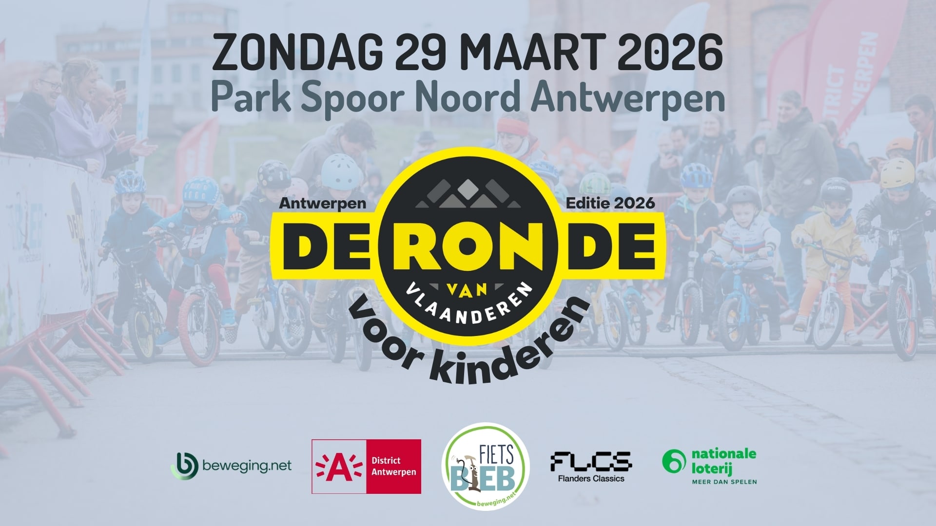 Ronde van Vlaanderen voor kinderen - Zondag 29 maart 2026 - Park Spoor Noord Antwerpen