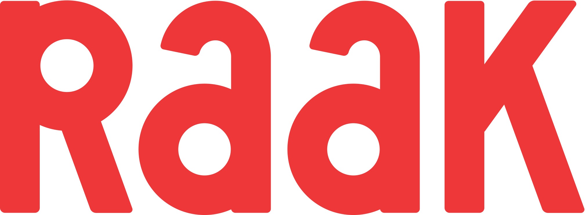 RAAK logo RGB rood