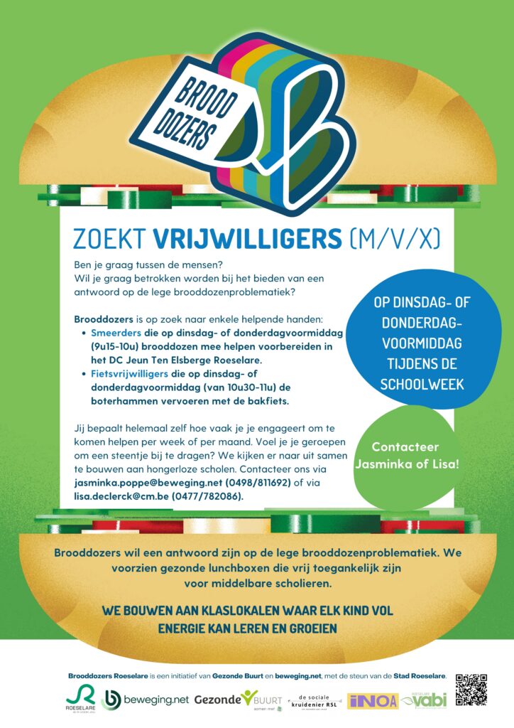 Vrijwilligers gezocht Brooddozers groen