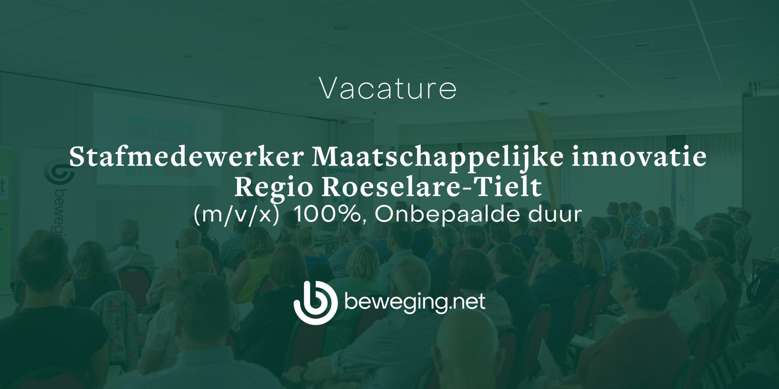 Beweging.net – Vacature Stafmedewerker maatschappelijke innovatie (Regio Roeselare-Tielt)