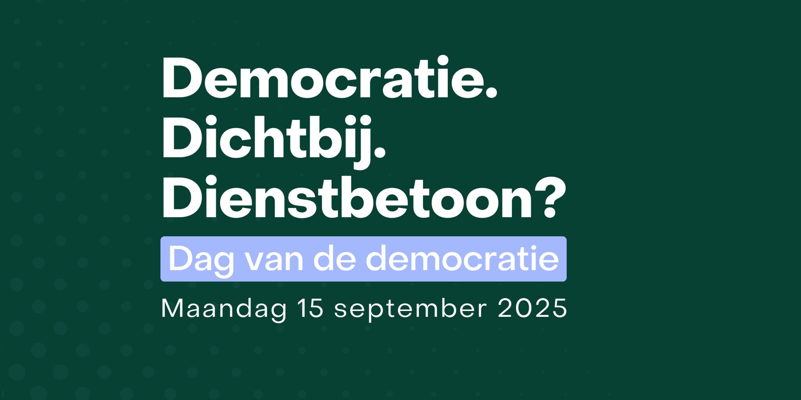 In tijden van onrust is dienstbetoon terug van nooit echt weggeweest