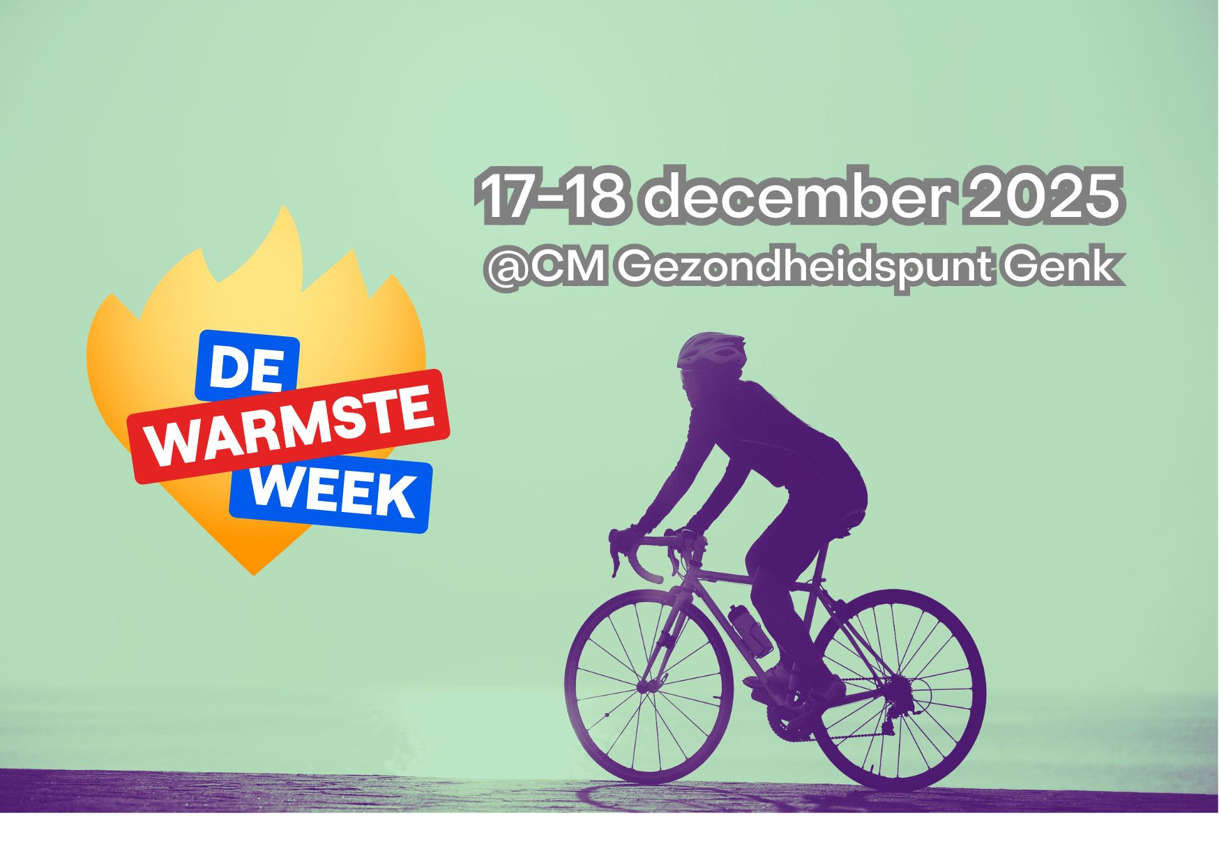 24 uur fietsen voor de warmste week