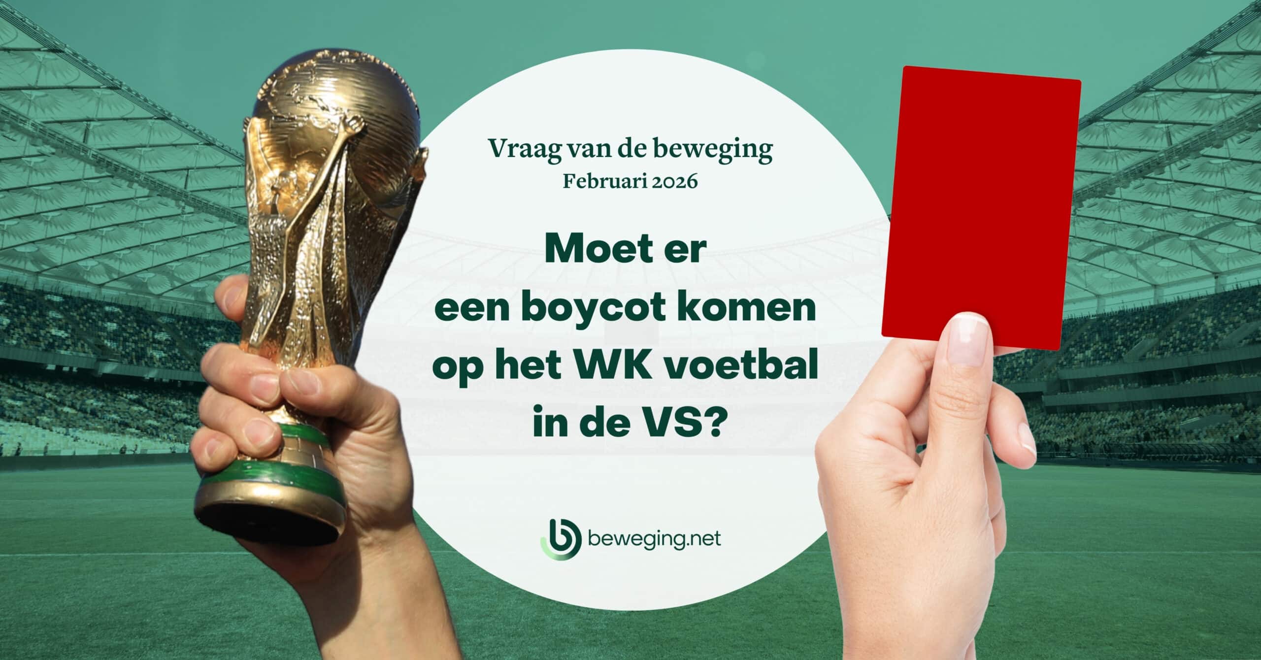 Vraag van de beweging (Februari) &ndash; Moet er een boycot komen op het WK voetbal in de VS?