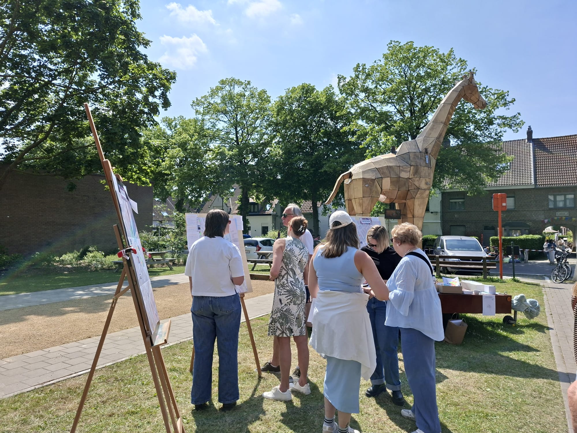 GIRAFF op buurtfeest in Sint-Pieters Brugge