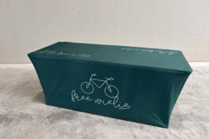 groene tafelhoes met logo free wielie