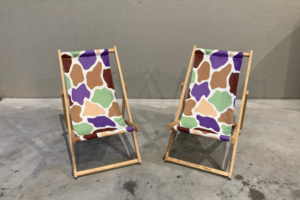 plooibare strandstoelen met look giraff